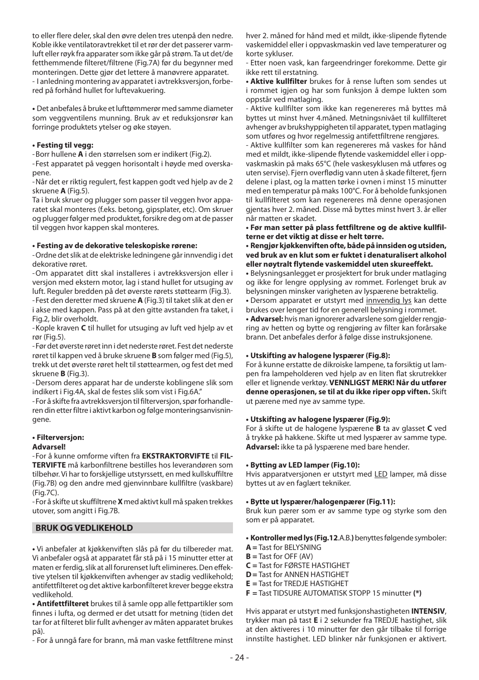 DeLonghi KCX-B60X User Manual | Page 24 / 40