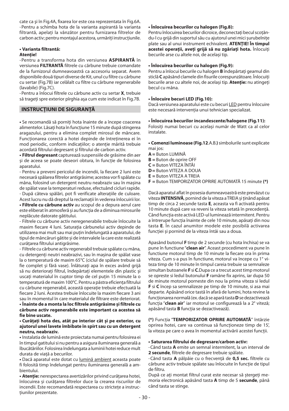DeLonghi KCX-B60X User Manual | Page 30 / 40