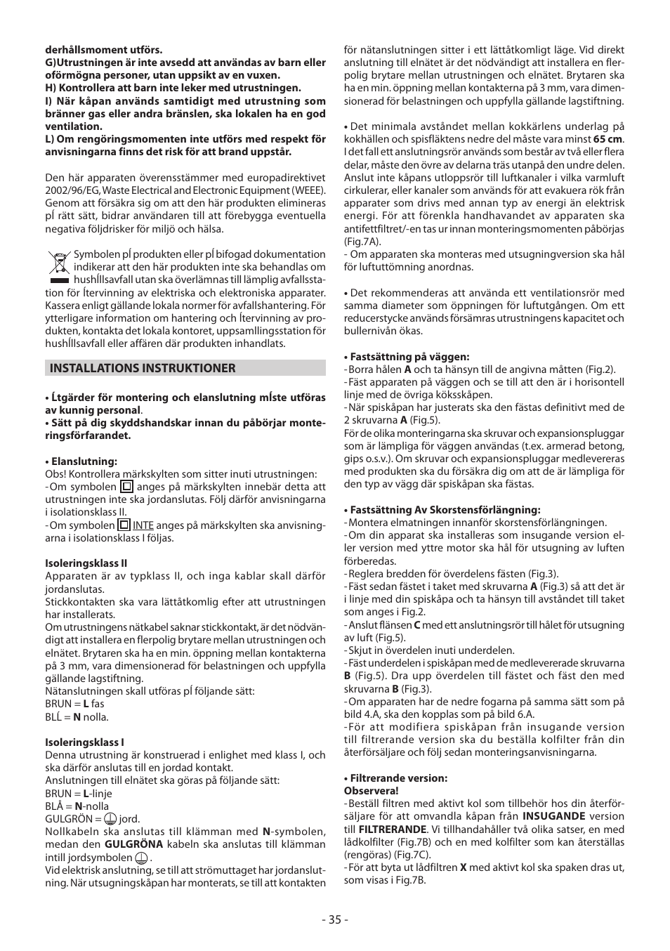 DeLonghi KCX-B60X User Manual | Page 35 / 40