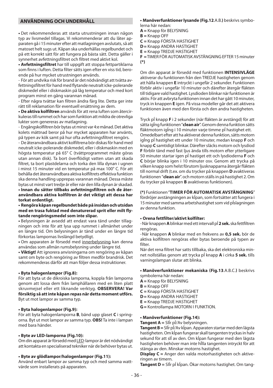 DeLonghi KCX-B60X User Manual | Page 36 / 40