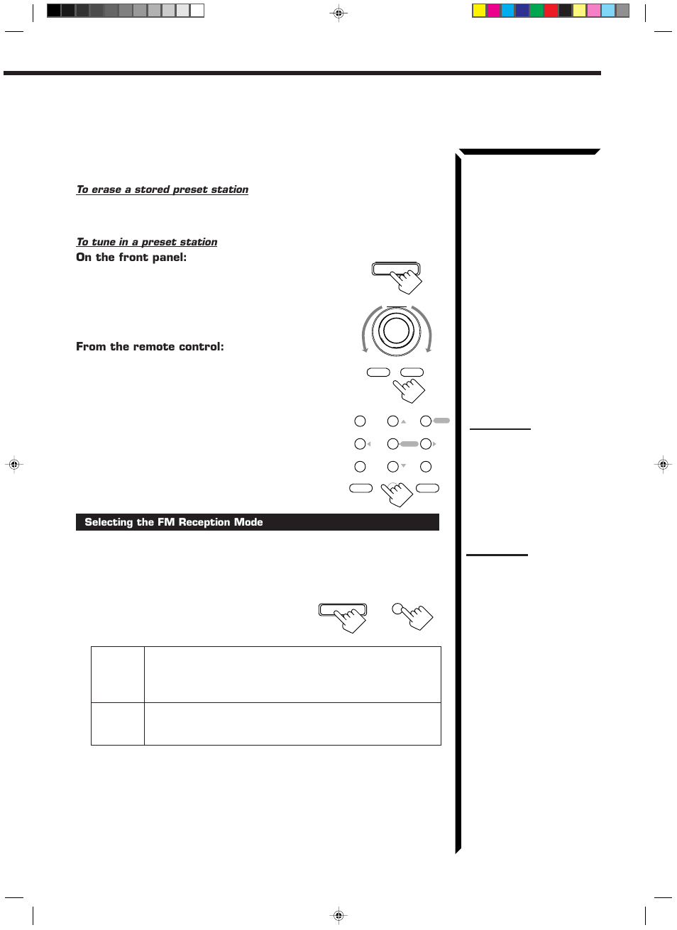 On the front panel | JVC RX-1024VBK User Manual | Page 27 / 76