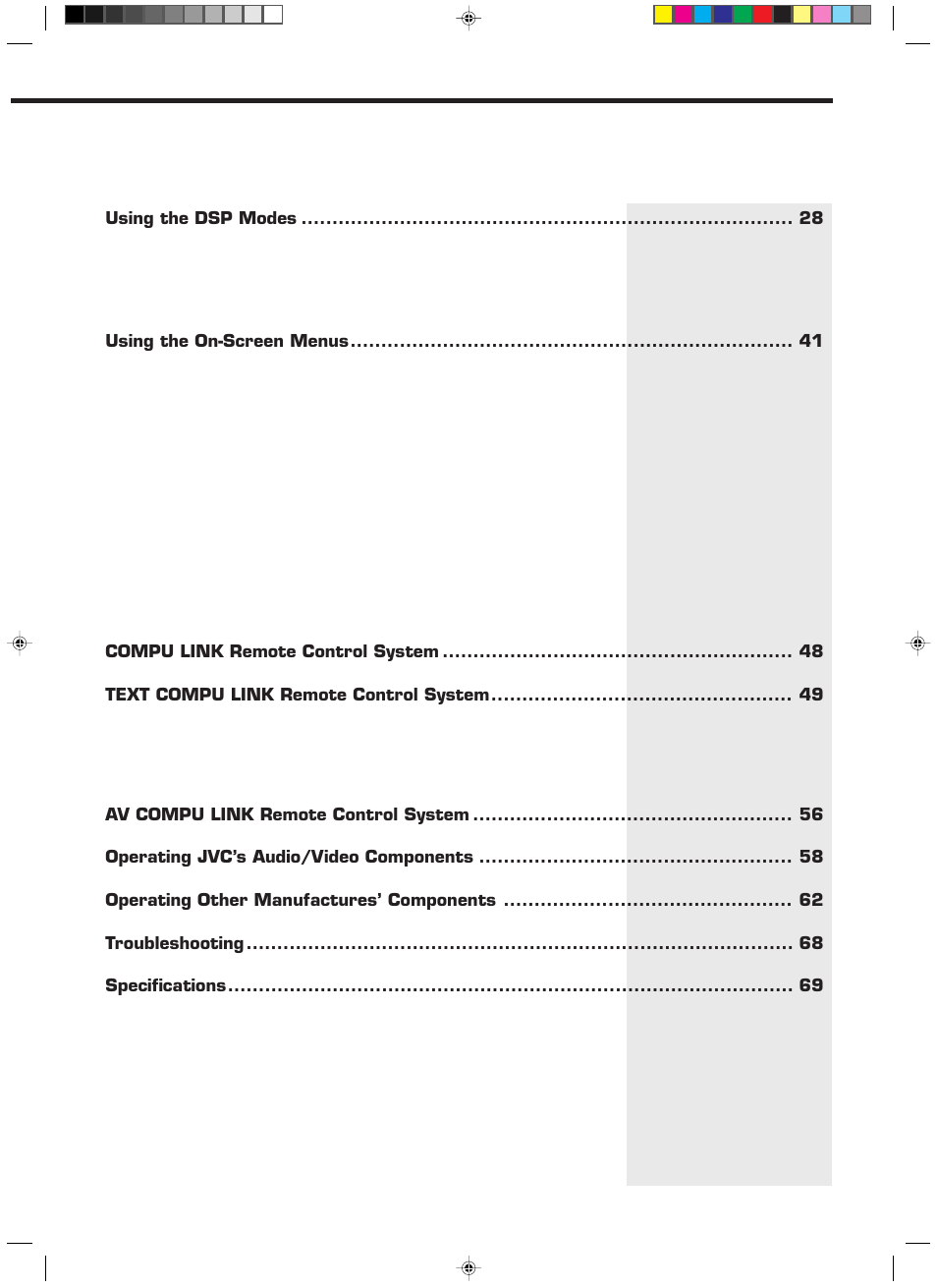 JVC RX-1024VBK User Manual | Page 5 / 76