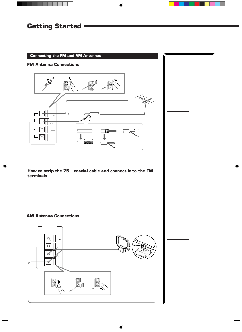 Getting started | JVC RX-1024VBK User Manual | Page 8 / 76