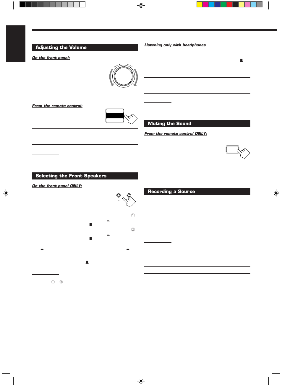 English | JVC RX-558RBK User Manual | Page 12 / 32