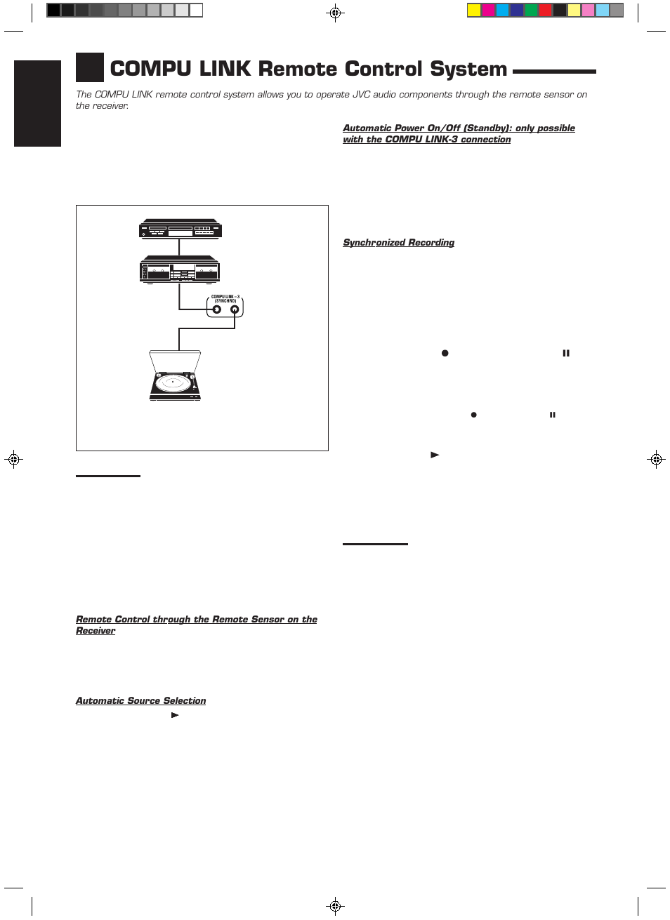 Compu link remote control system, English | JVC RX-558RBK User Manual | Page 26 / 32