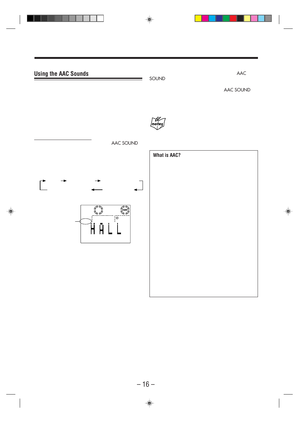 Using the aac sounds | JVC CA-NXHD10R User Manual | Page 21 / 94