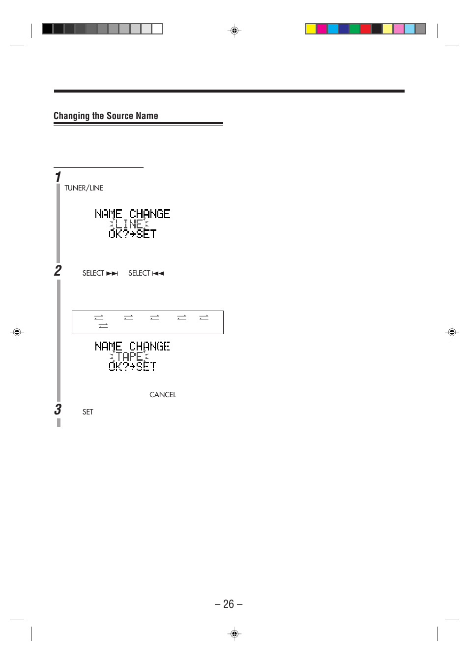 Changing the source name | JVC CA-NXHD10R User Manual | Page 31 / 94