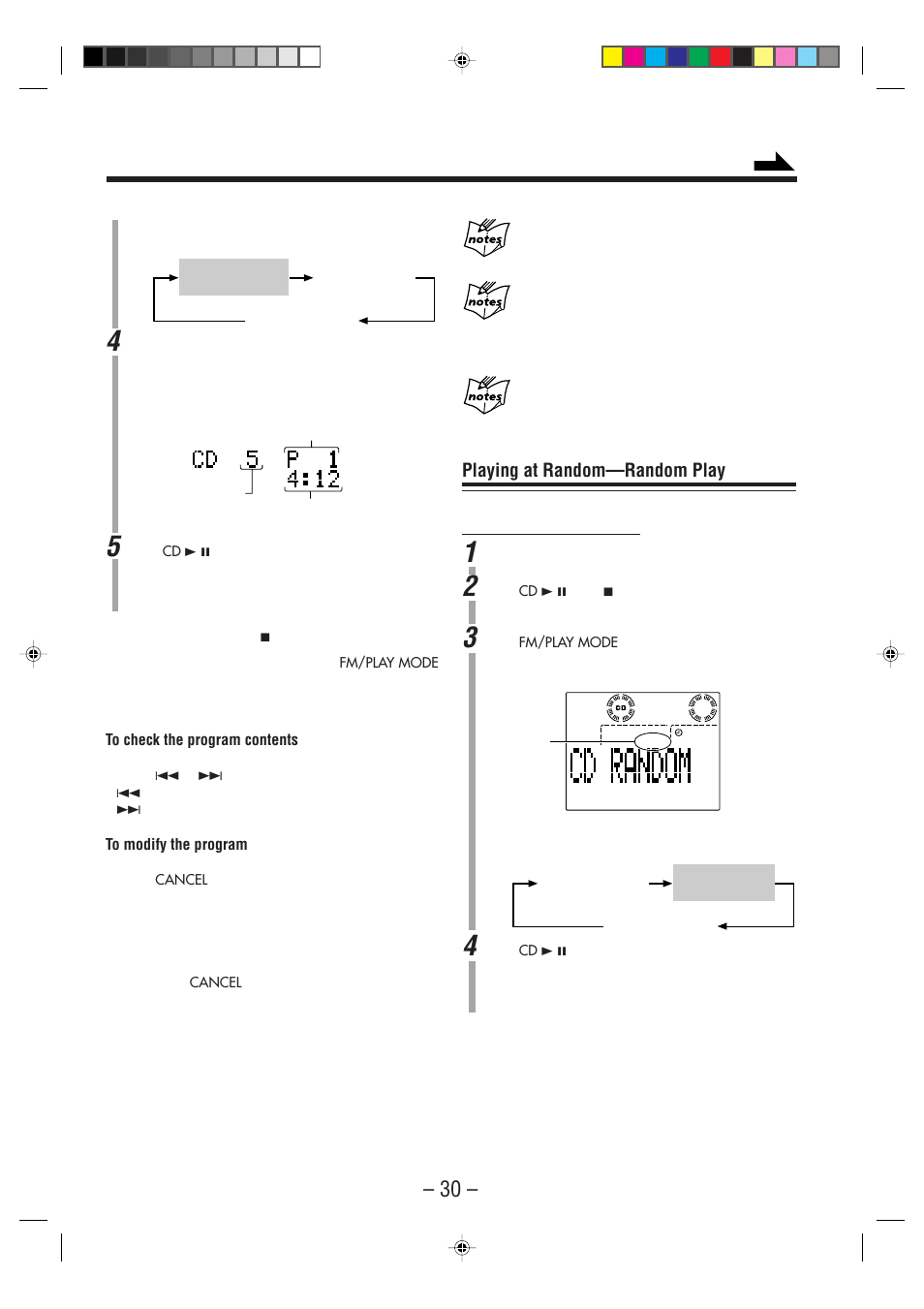 Playing at random—random play | JVC CA-NXHD10R User Manual | Page 35 / 94