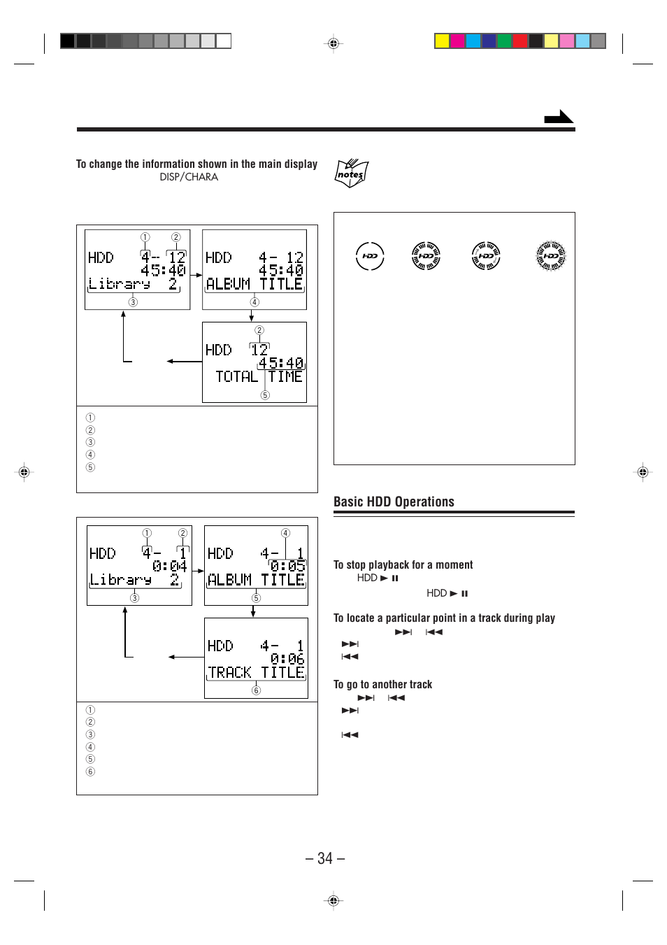 Basic hdd operations | JVC CA-NXHD10R User Manual | Page 39 / 94