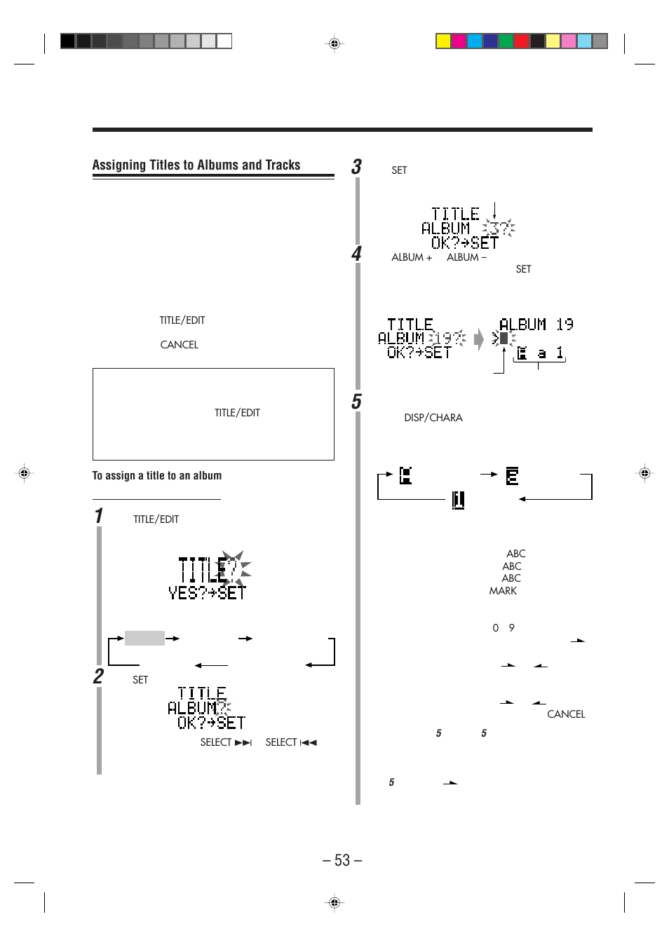 Assigning titles to albums and tracks | JVC CA-NXHD10R User Manual | Page 58 / 94