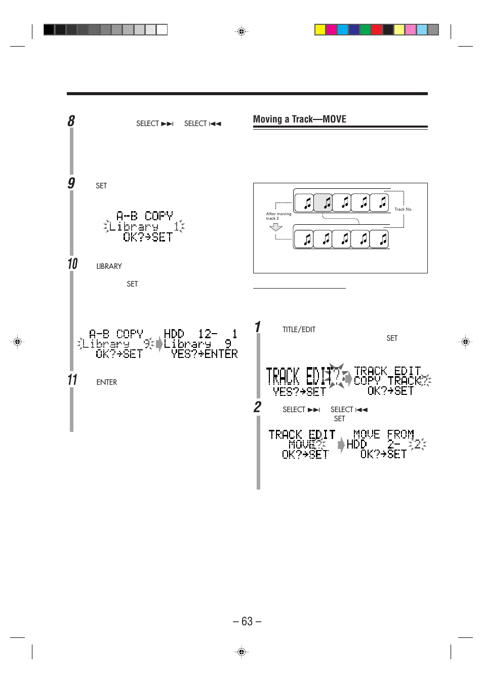 Moving a track—move | JVC CA-NXHD10R User Manual | Page 68 / 94