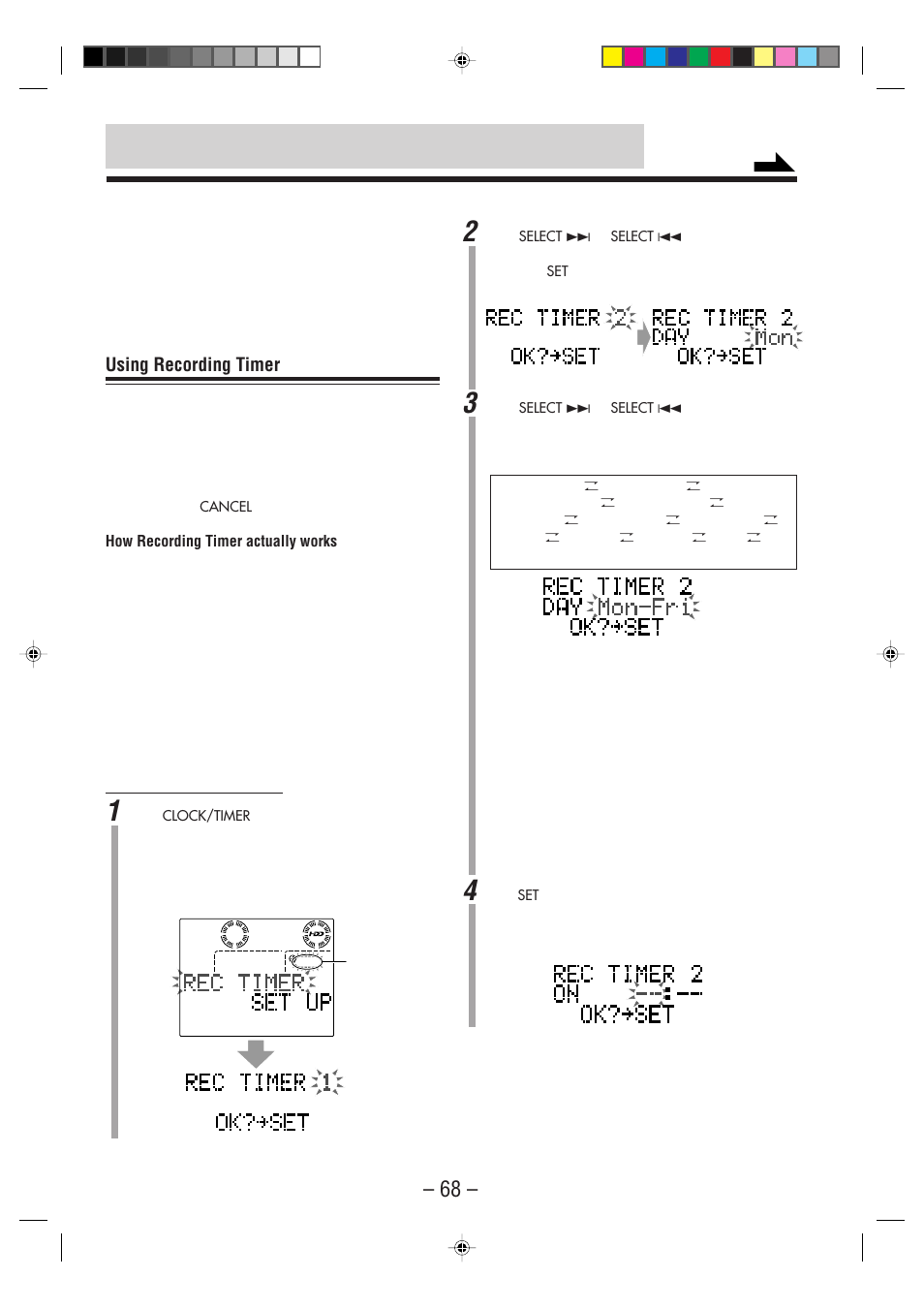 Using recording timer | JVC CA-NXHD10R User Manual | Page 73 / 94