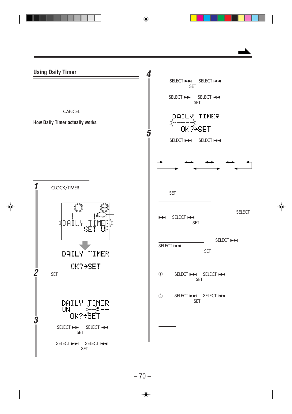 Using daily timer | JVC CA-NXHD10R User Manual | Page 75 / 94