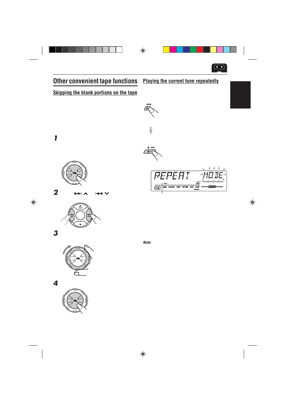 Other convenient tape functions | JVC GET0074-001A User Manual | Page 21 / 40