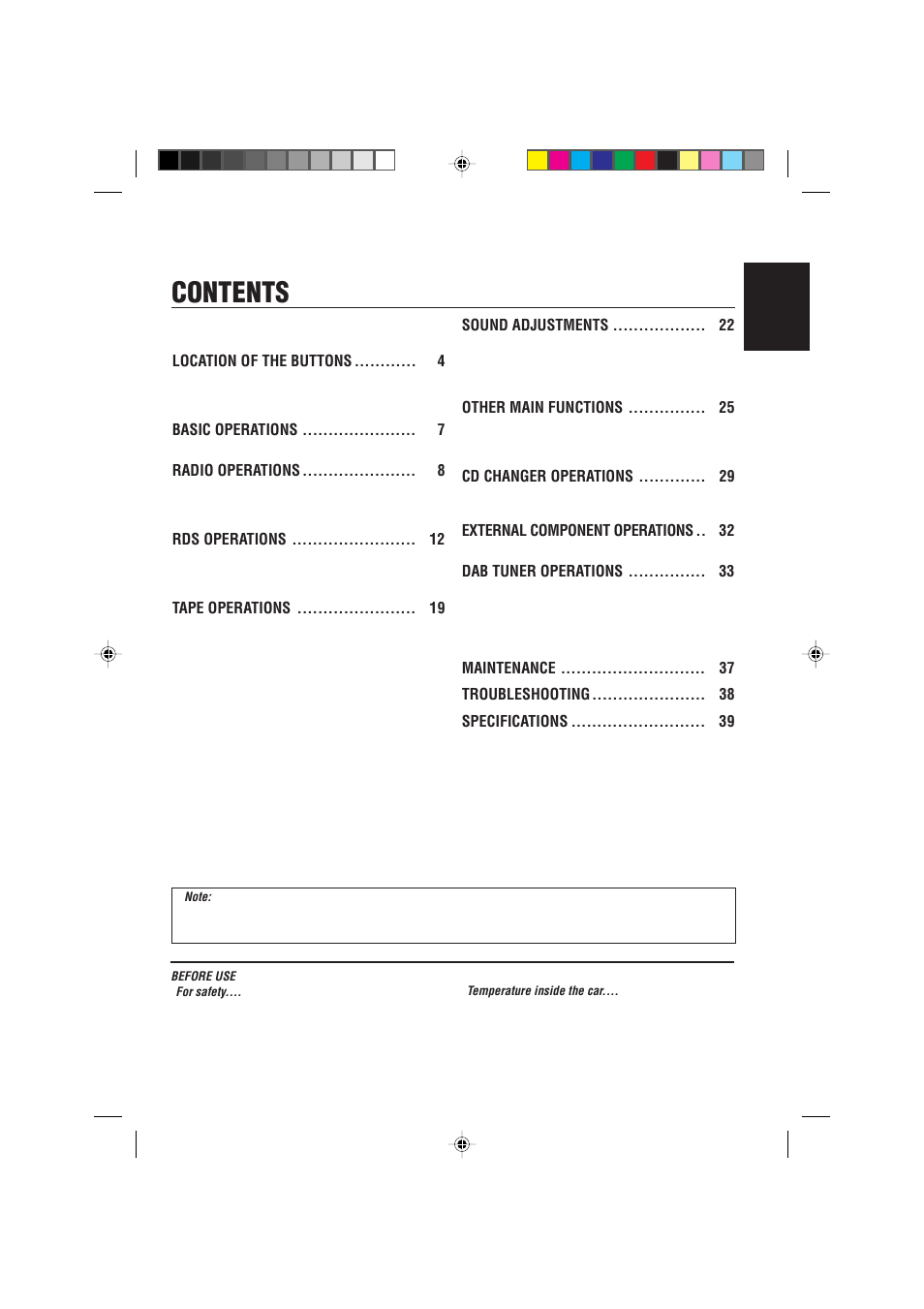 JVC GET0074-001A User Manual | Page 3 / 40