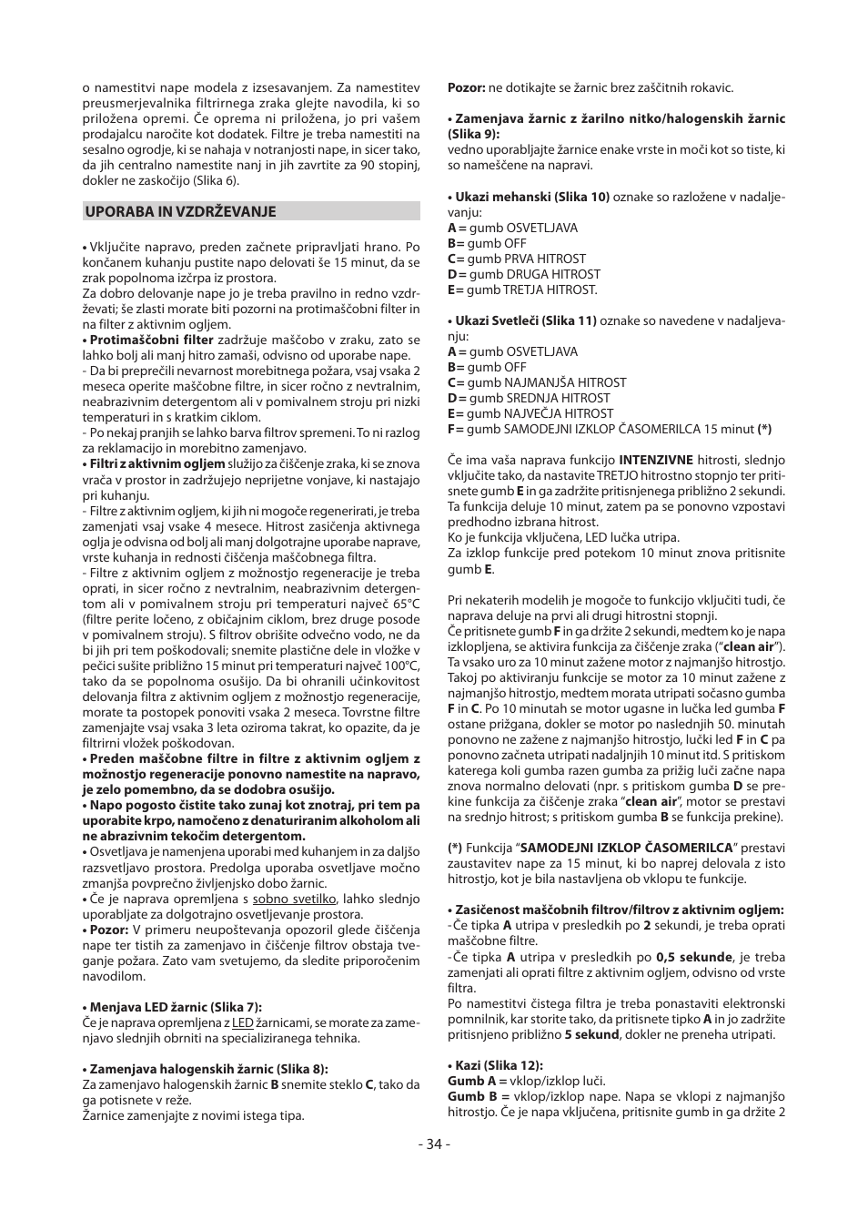 DeLonghi KD-AE60IX User Manual | Page 34 / 60