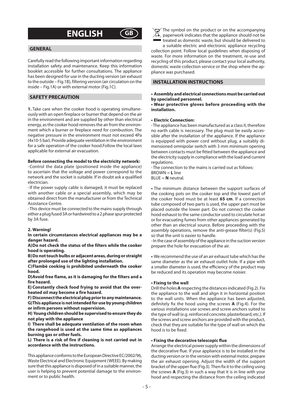 English | DeLonghi KD-AE60IX User Manual | Page 5 / 60