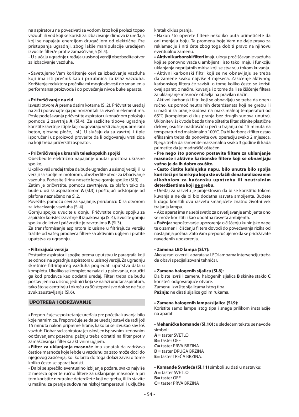 DeLonghi KD-AE60IX User Manual | Page 54 / 60