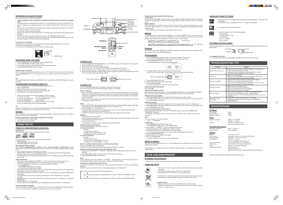 JVC RC-EX36S User Manual | Page 2 / 2