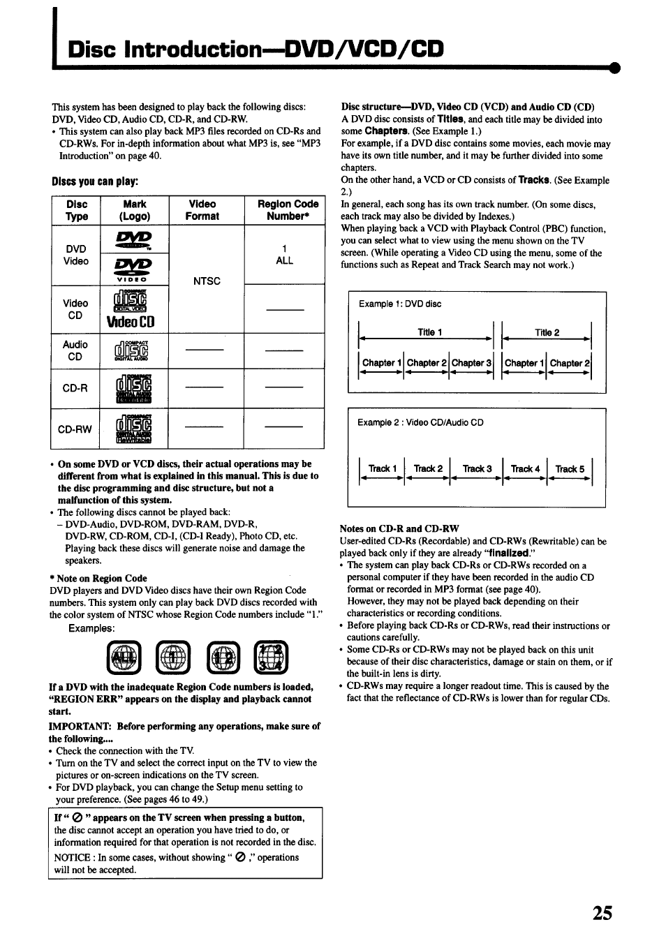 Disc introduction-dvd/vcd/cd | JVC TH-45 User Manual | Page 27 / 117