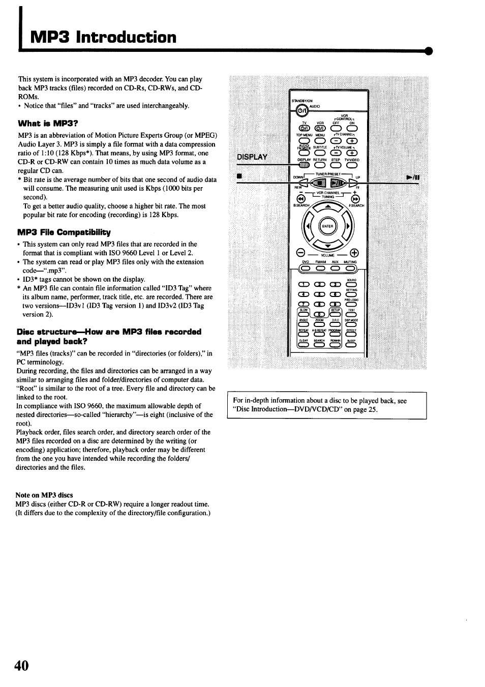 Mp3 introduction | JVC TH-45 User Manual | Page 42 / 117