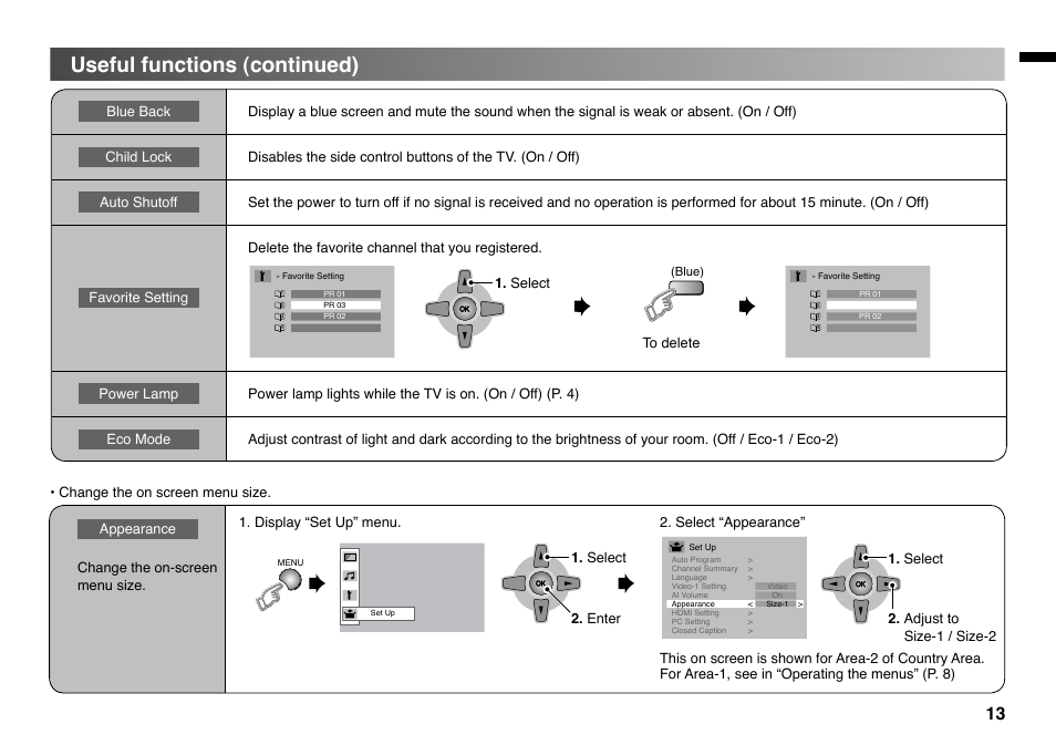 Useful functions (continued) | JVC GGT0220-001A-H User Manual | Page 13 / 20