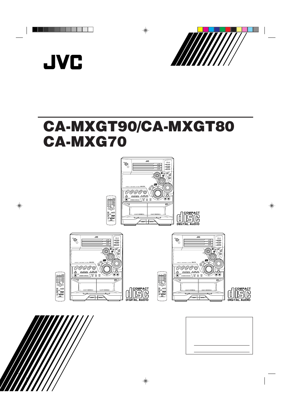 JVC CA-MXGT80  ES User Manual | 40 pages