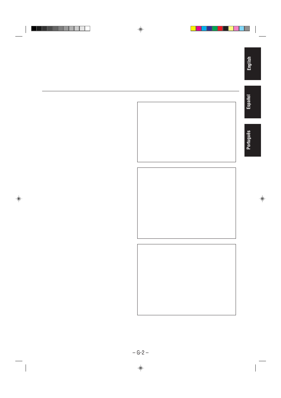 English português español | JVC CA-MXGT80  ES User Manual | Page 3 / 40