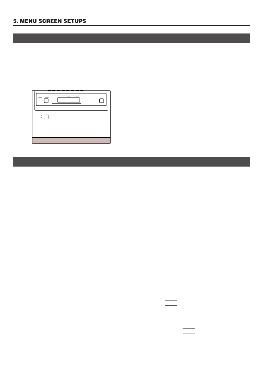 Camera screen, Control unit screen | JVC RM-P2580 User Manual | Page 28 / 35