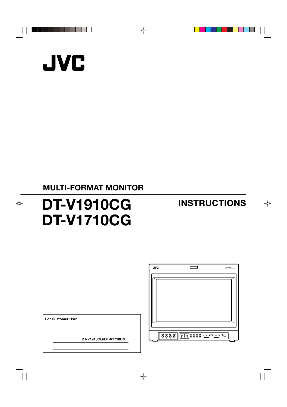 JVC DT-V1910CG User Manual | 228 pages