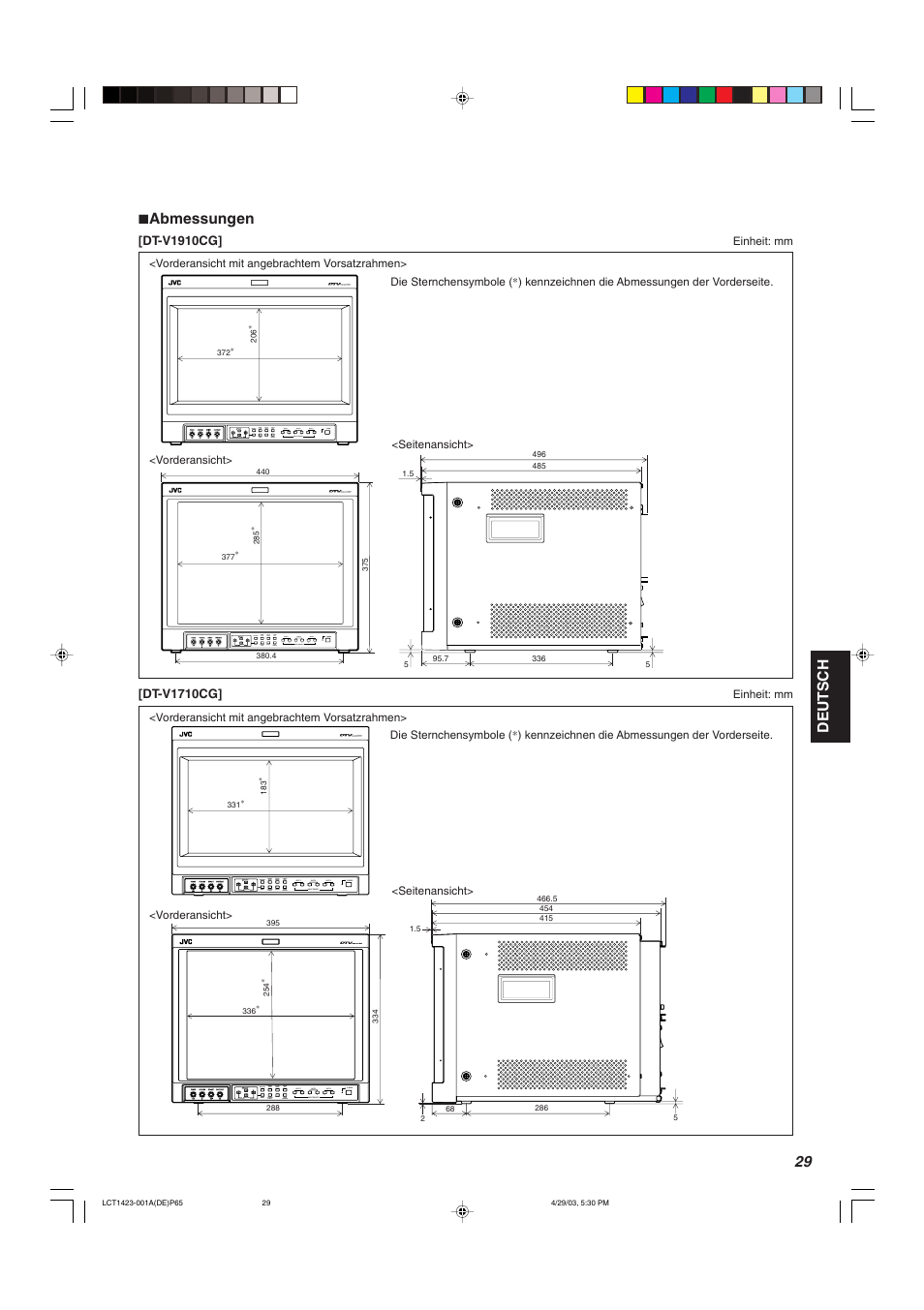 JVC DT-V1910CG User Manual | Page 95 / 228