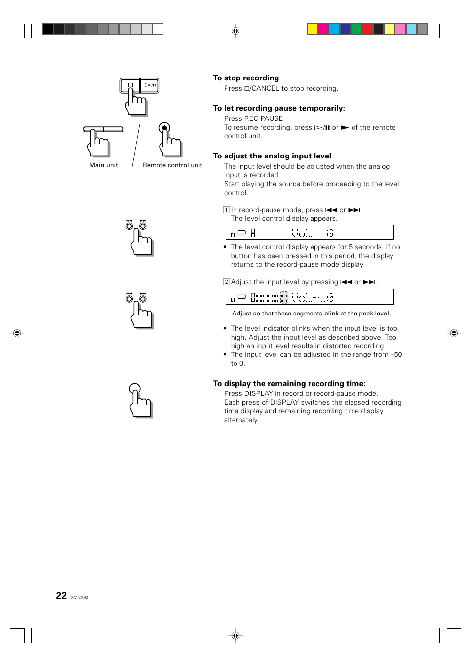 JVC XM-EX90 User Manual | Page 22 / 60