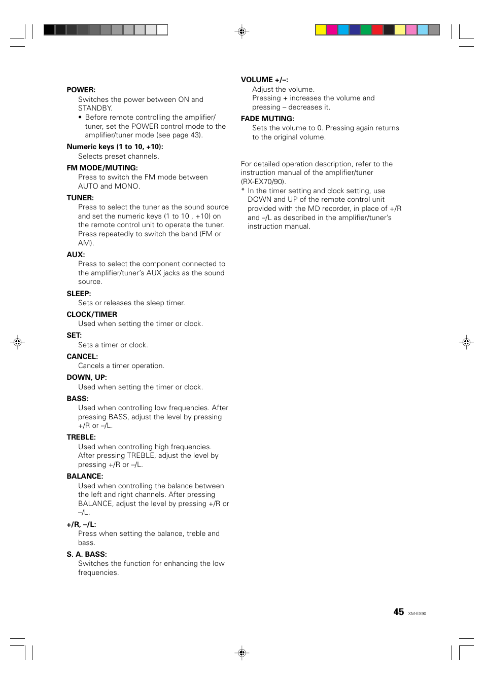 English deutsch français | JVC XM-EX90 User Manual | Page 45 / 60
