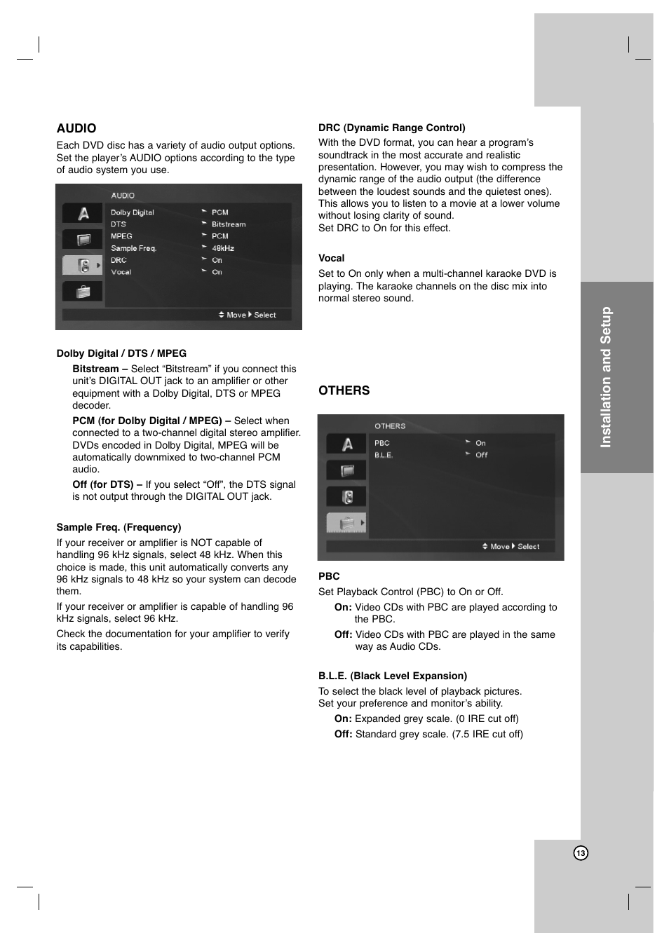 Operation reference introduction, Installation and setup | JVC XVN350B User Manual | Page 13 / 24