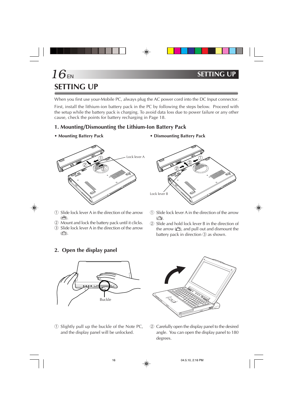 Setting up | JVC MP-XV841US User Manual | Page 16 / 114