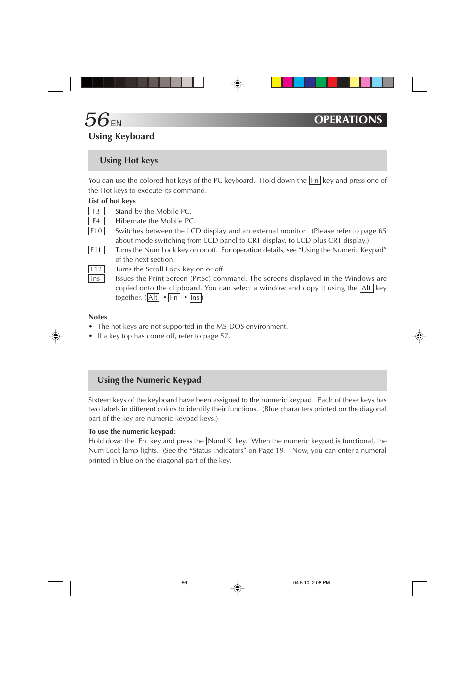 Operations | JVC MP-XV841US User Manual | Page 56 / 114