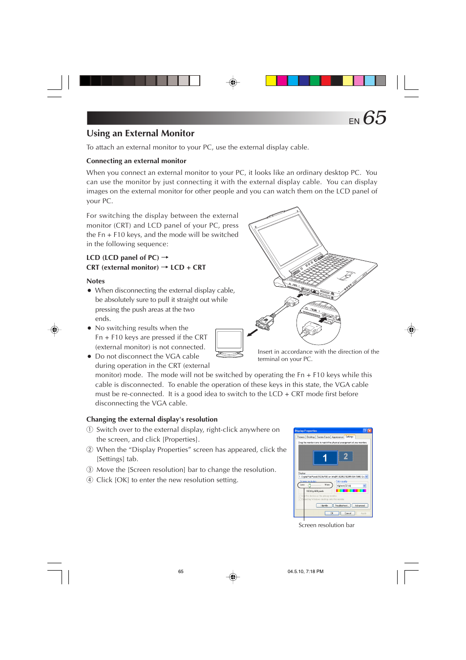 Using an external monitor | JVC MP-XV841US User Manual | Page 65 / 114
