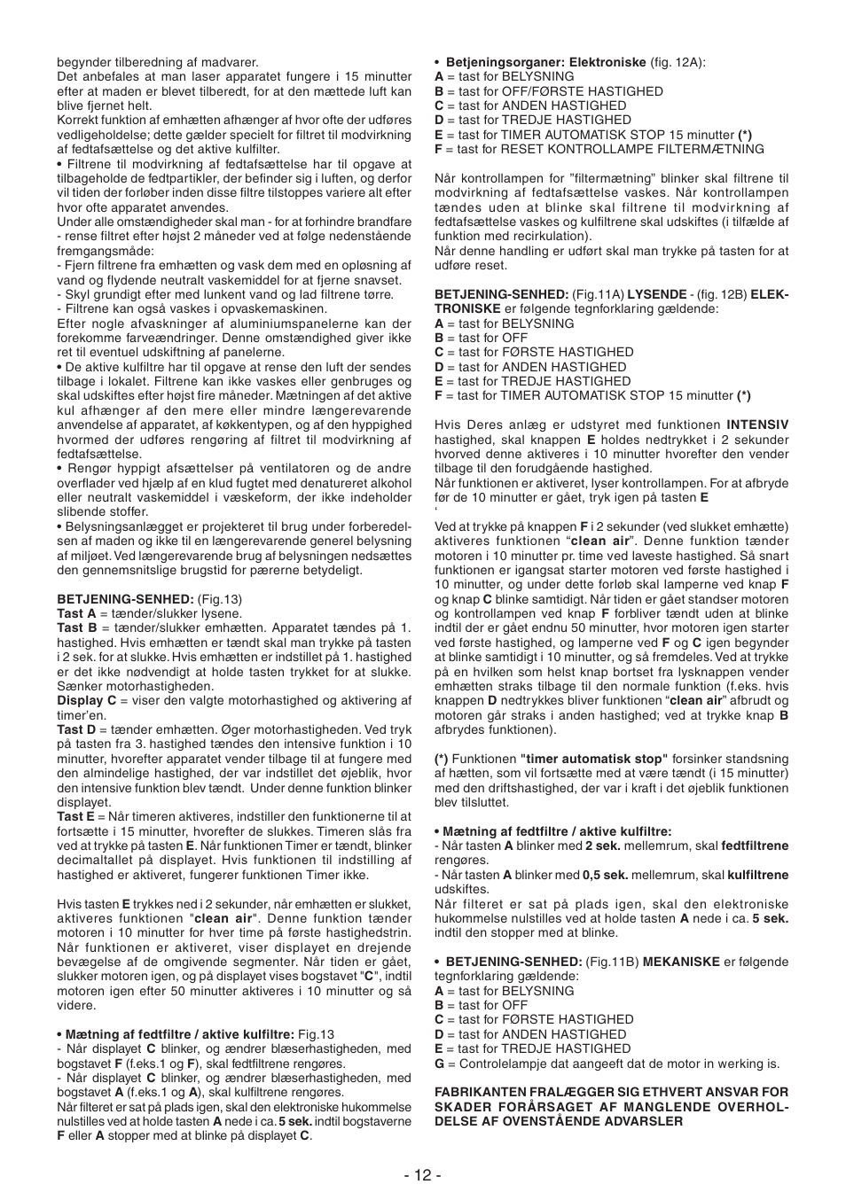 DeLonghi KCX-AF100X User Manual | Page 12 / 32