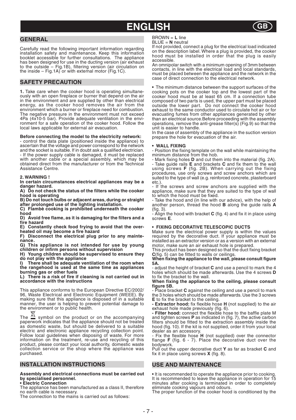 English | DeLonghi KCX-AF100X User Manual | Page 7 / 32