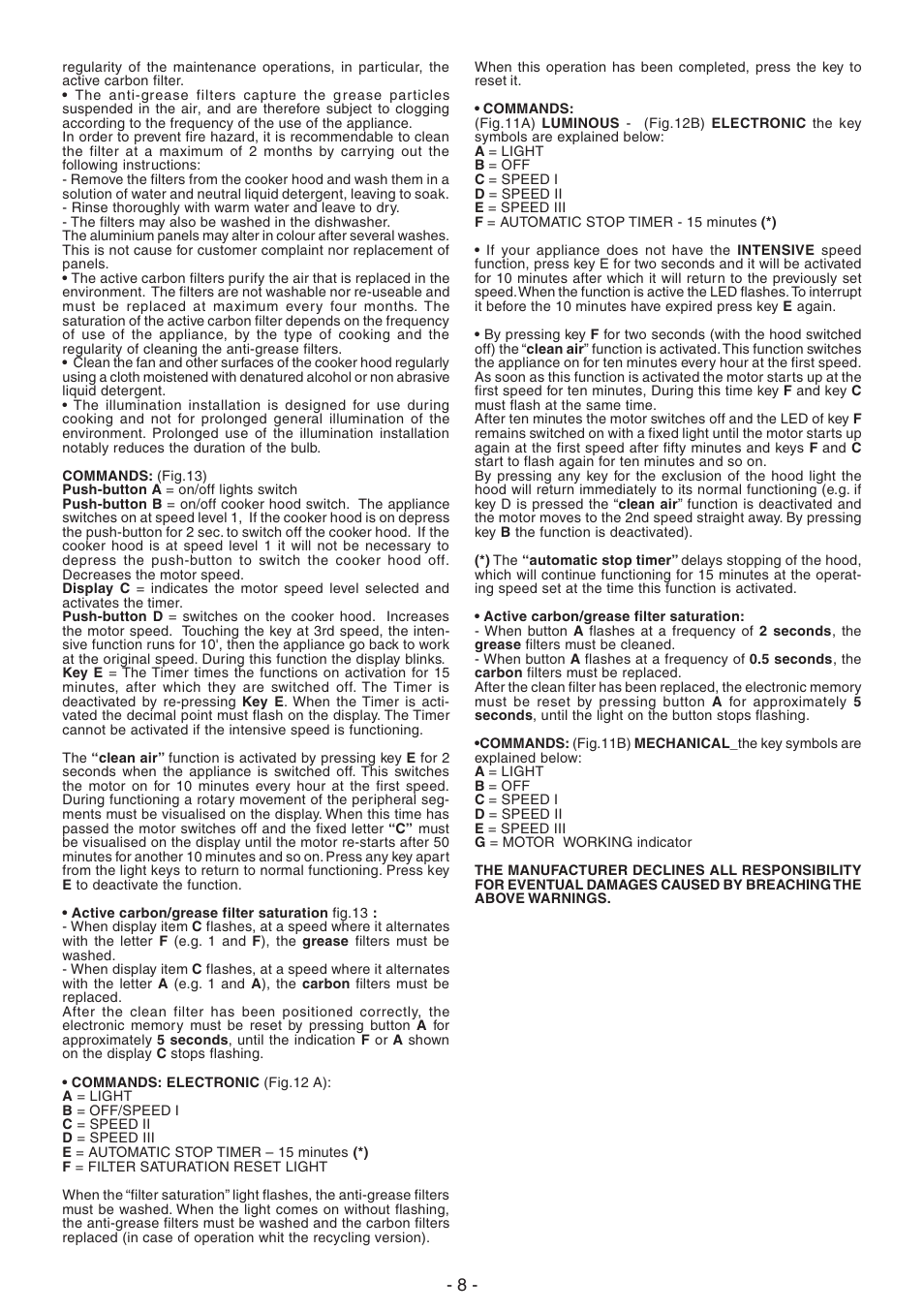 DeLonghi KCX-AF100X User Manual | Page 8 / 32