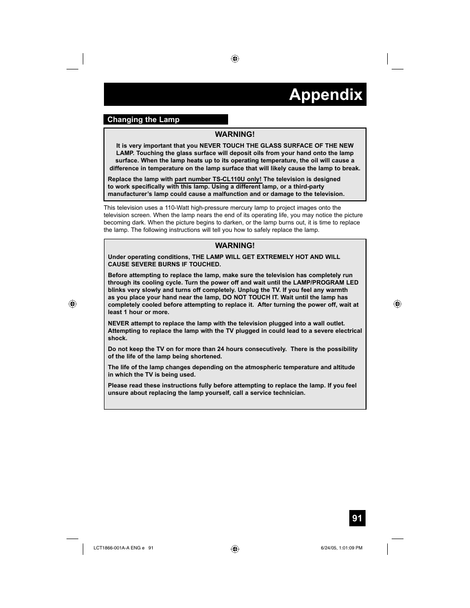 Appendix | JVC HD-52G786 User Manual | Page 91 / 97