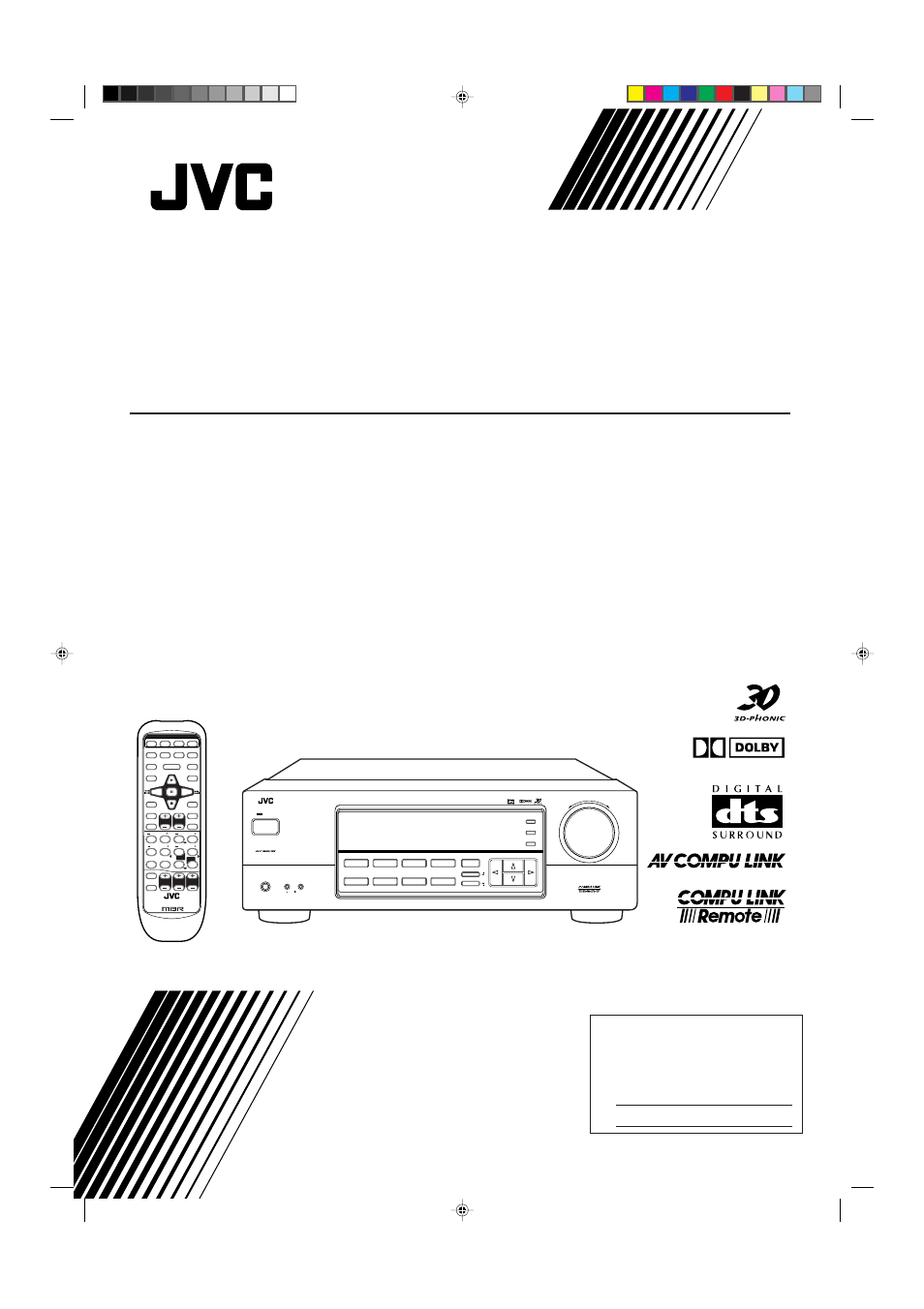 JVC RX-6100VBK User Manual | 38 pages