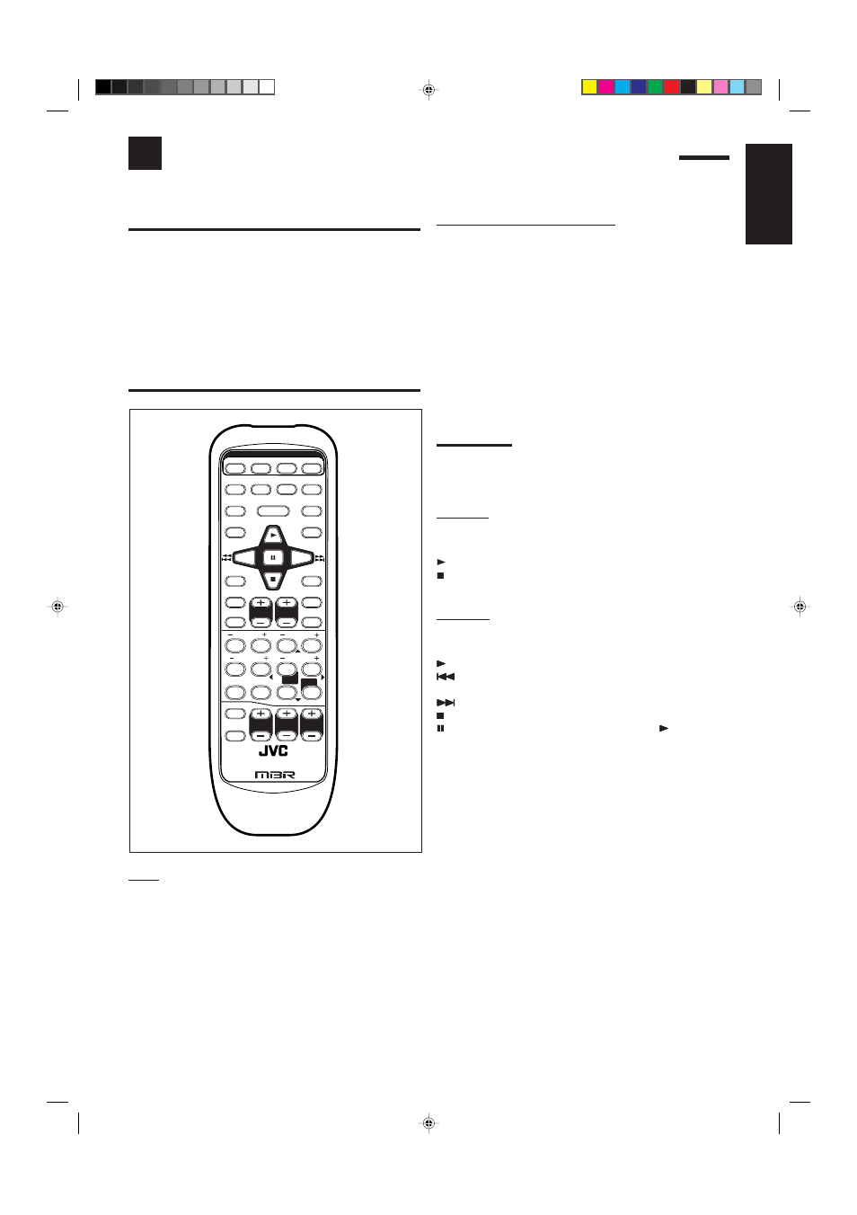 Operating jvc’s audio/video components, English | JVC RX-6100VBK User Manual | Page 31 / 38