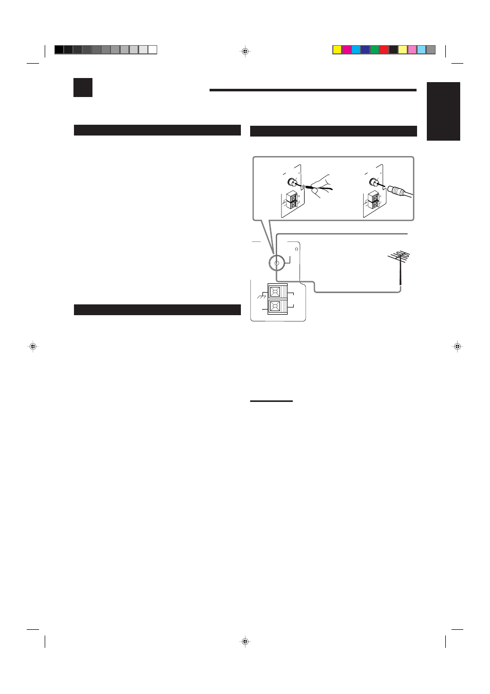 Getting started, English, Before installation | Checking the supplied accessories, Connecting the fm and am antennas | JVC RX-6100VBK User Manual | Page 5 / 38