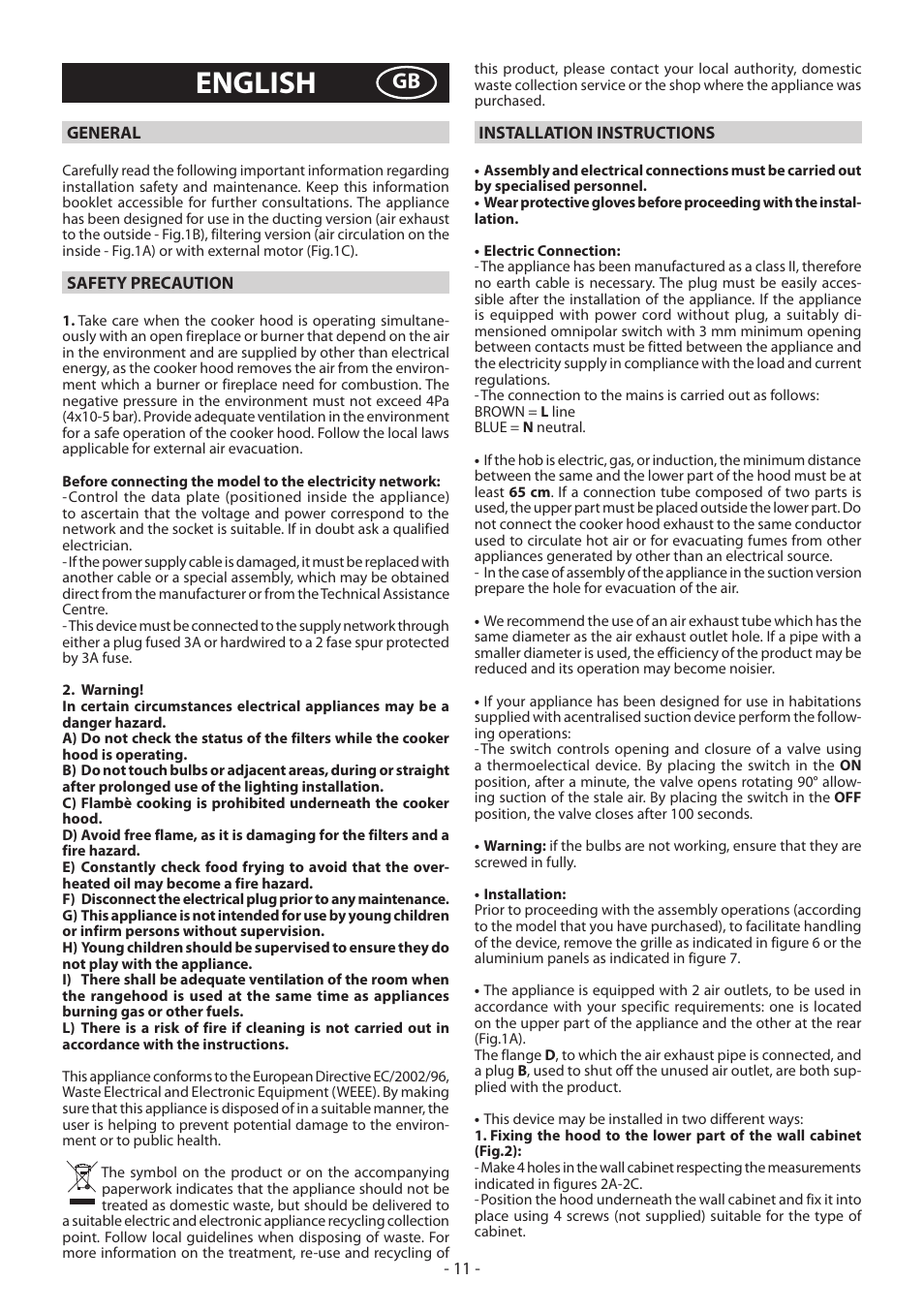 English | DeLonghi KD-LA60 User Manual | Page 11 / 32