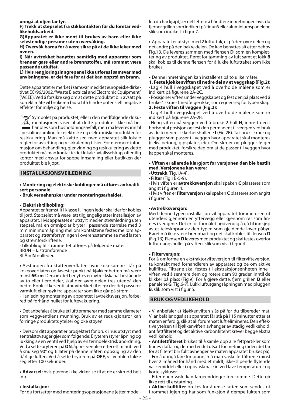 DeLonghi KD-LA60 User Manual | Page 25 / 32