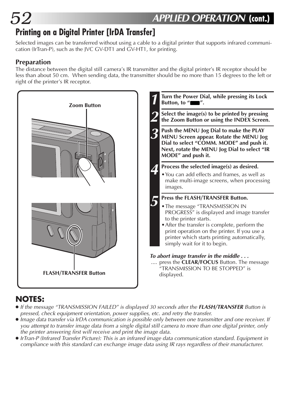 Applied operation | JVC GC-S1 User Manual | Page 52 / 68