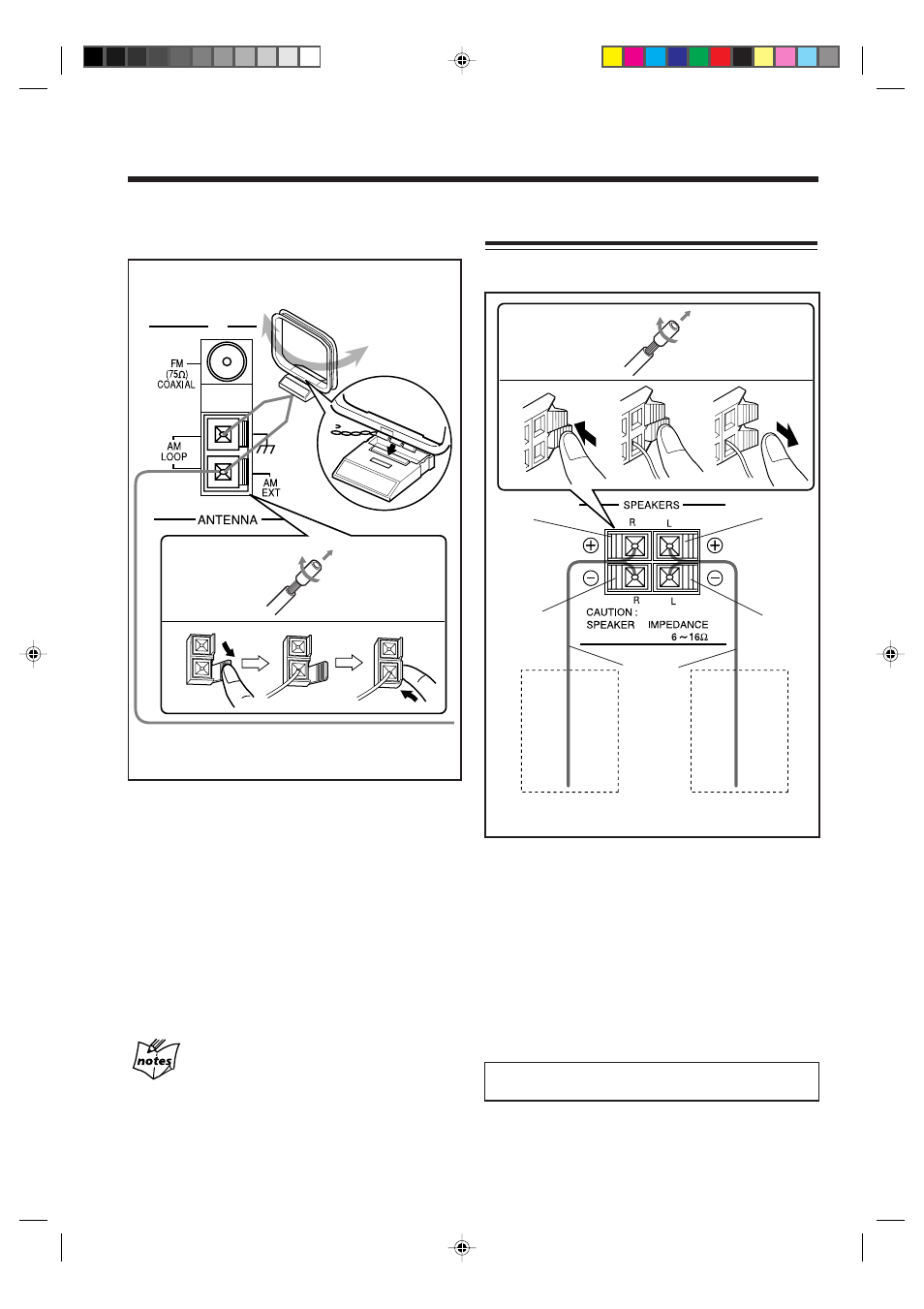 Connecting speakers | JVC CA-NXCDR7R User Manual | Page 14 / 64