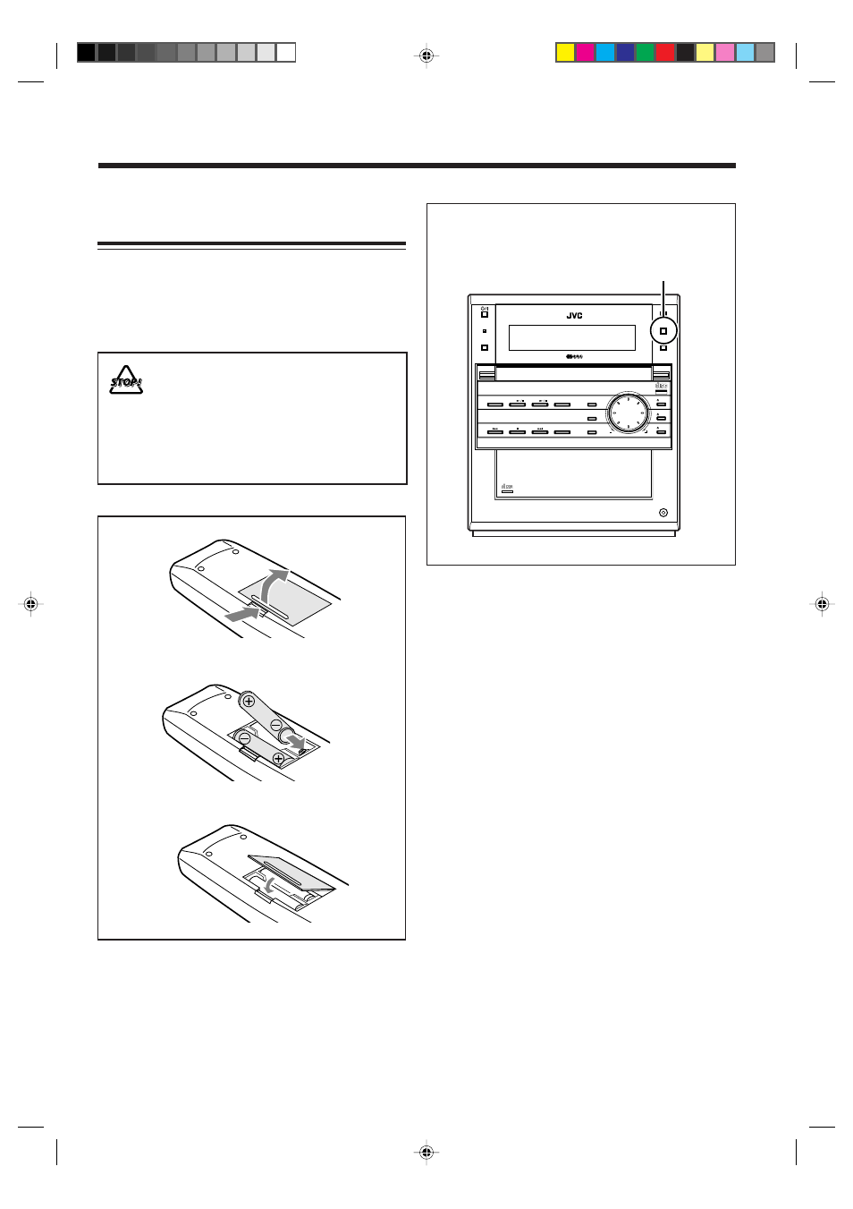Putting the batteries into the remote control, Compact text digital audio compact, Digital audio | Remote sensor | JVC CA-NXCDR7R User Manual | Page 17 / 64