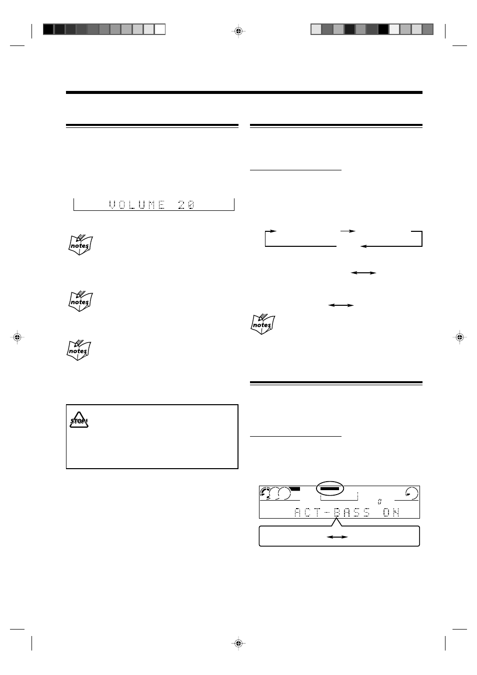 Adjusting the volume, Changing the display information, Reinforcing the bass sound | JVC CA-NXCDR7R User Manual | Page 20 / 64